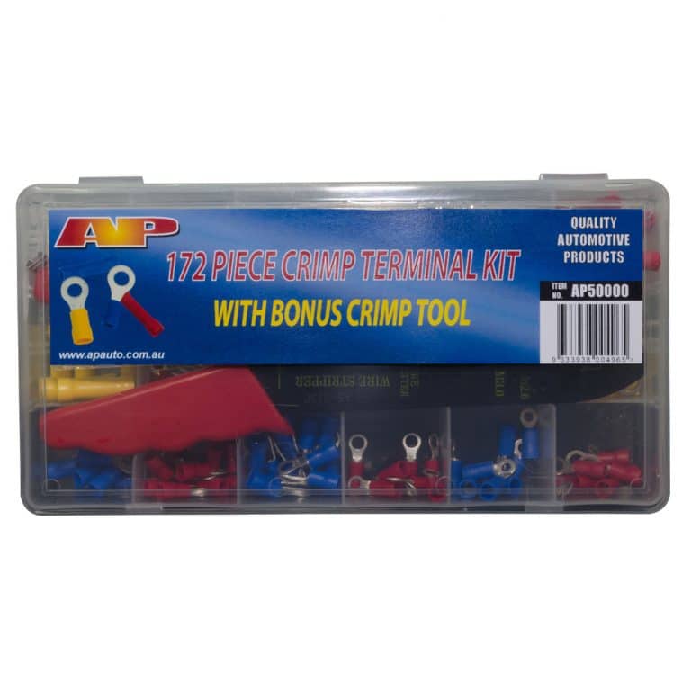 CRIMP TERMINAL KIT WITH PLIERS 172 piece