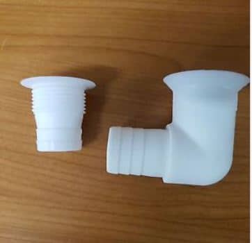Plastic 90 Degree Waste Outlet 25mm