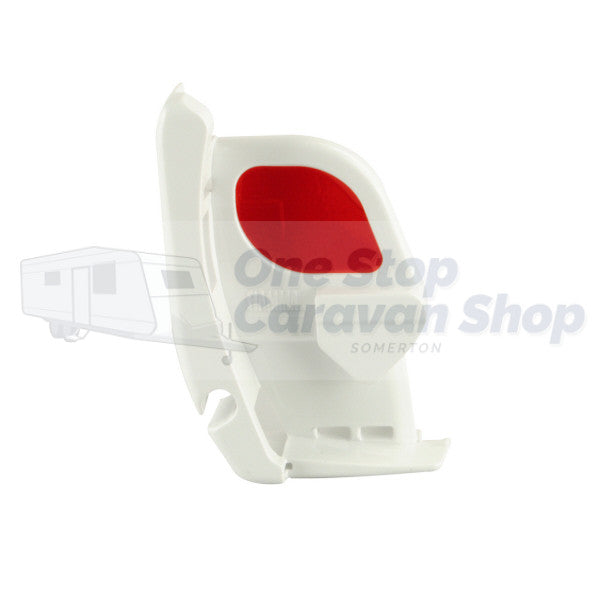 Right Hand Lead Bar End Cap (Polar White) - Suit Fiamma F45 S Awnings