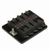 10 Way Blade Fuse Box Block Holder LED Indicator for 12V