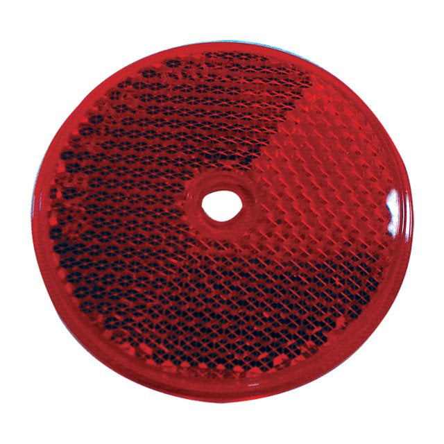 Round Reflex Reflector Red