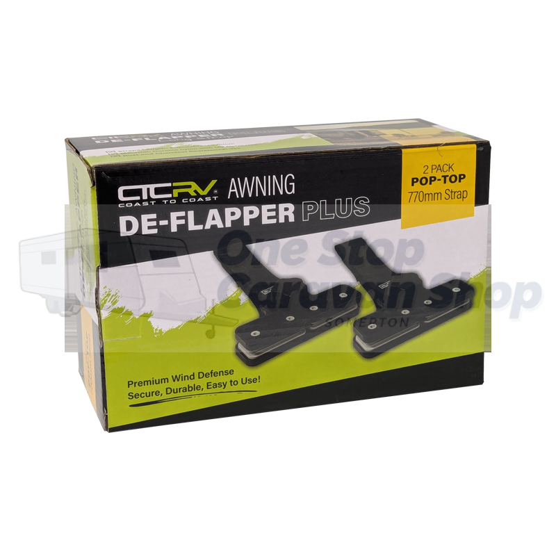 COAST Strap De-Flappers PLUS for Roll-Out Awnings | POP-TOP | Pack of 2.