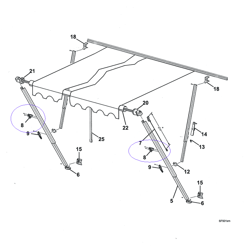 Careefree Travel Lock - White