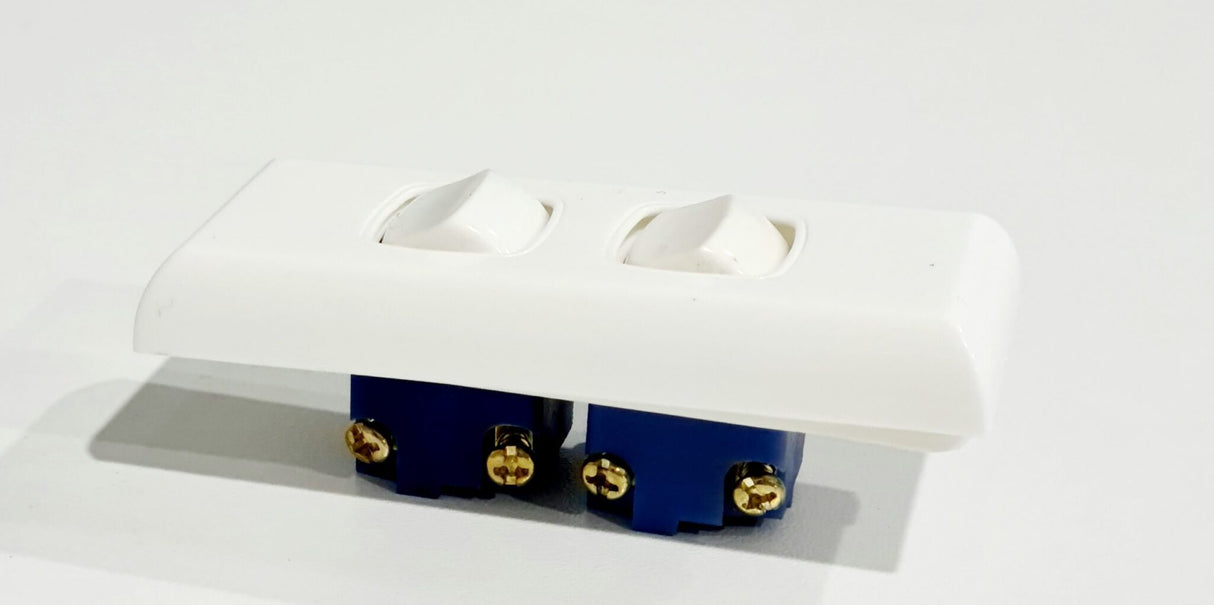 Double Pole Twin Architrave Switch