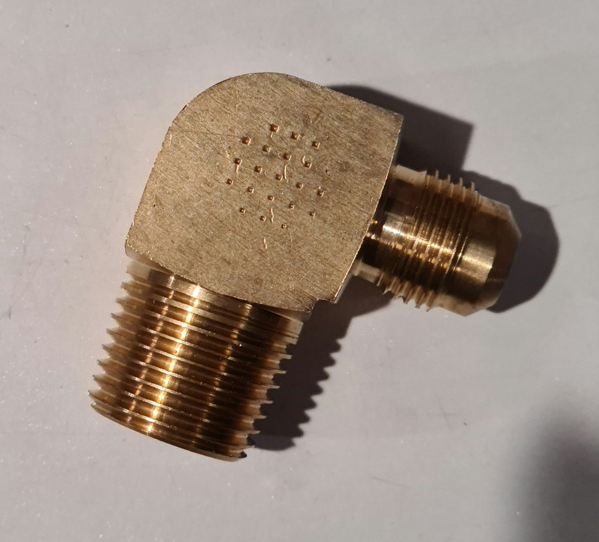 1/2 Male BSPT x 3/8 Male Flare Elbow Gas Fitting