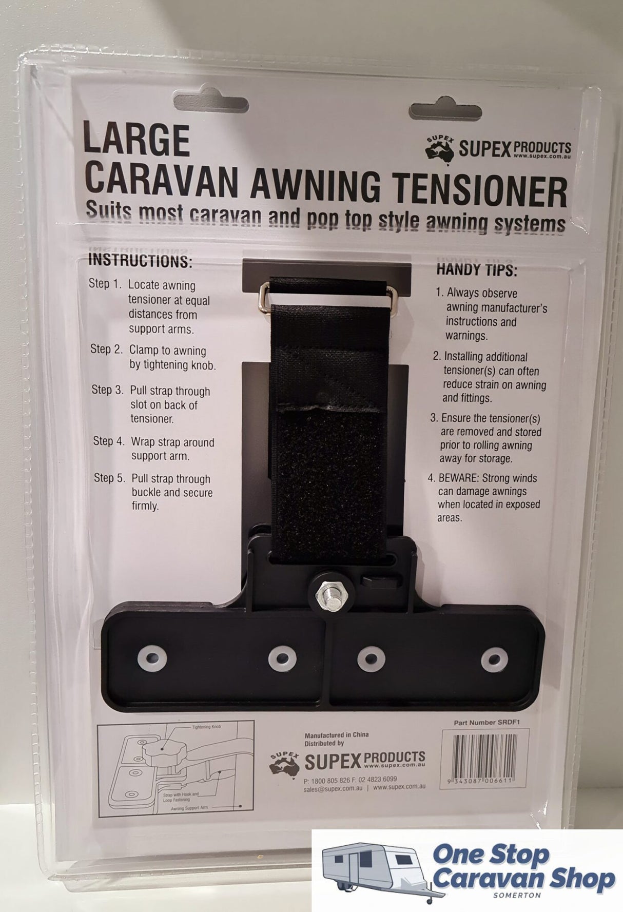 SUPEX LARGE CARAVAN AWNING TENSIONER - SRDF1