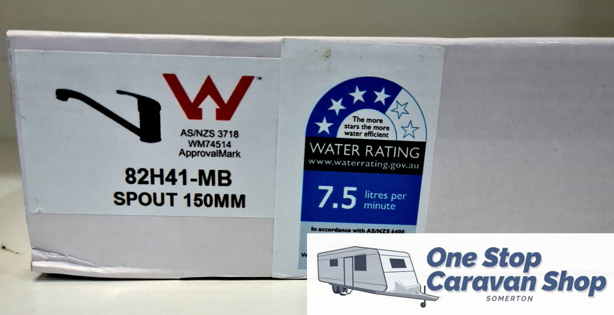 Caravan Bathroom Sink Mixer 150mm spout - 82H41-MB