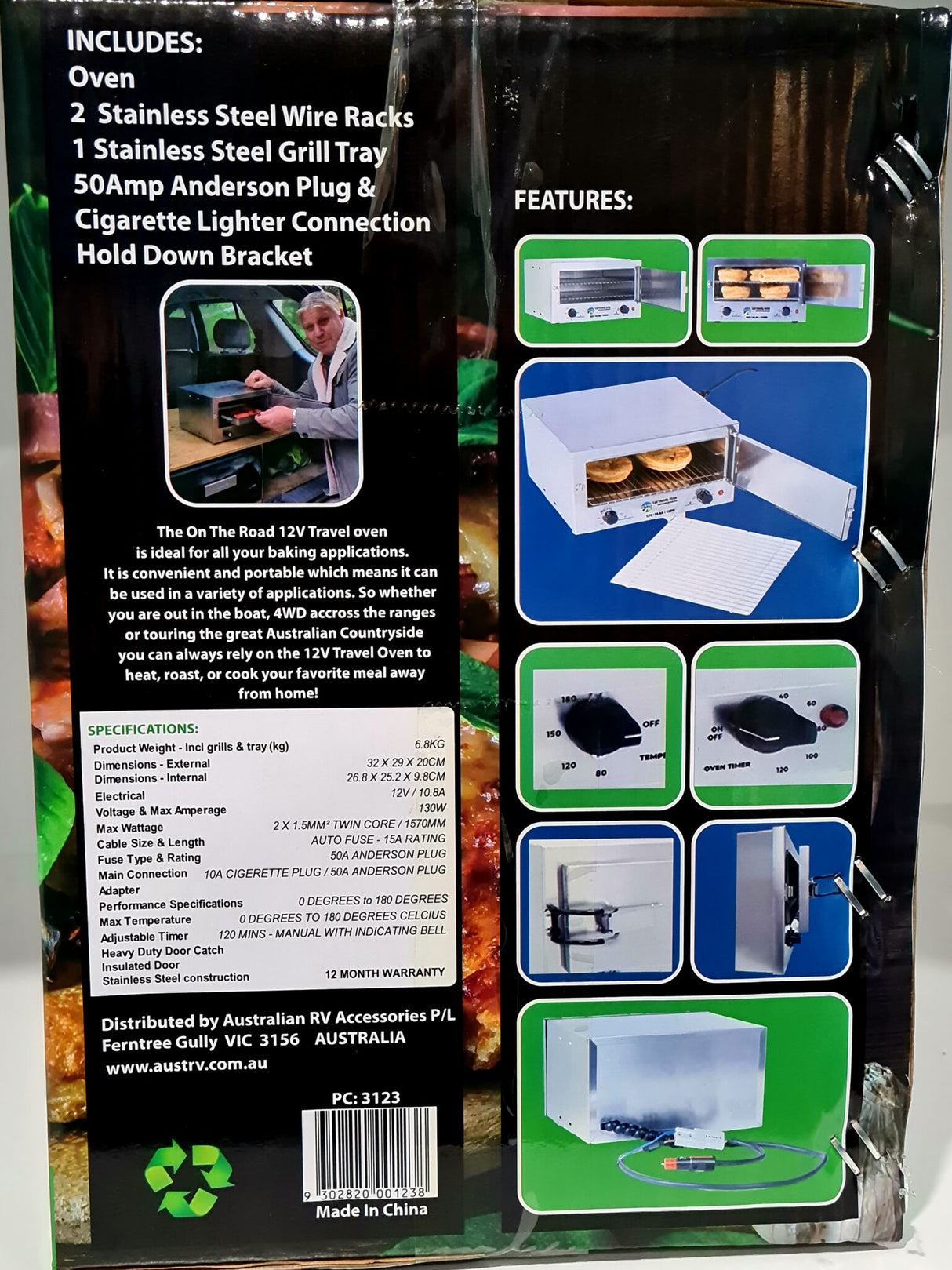 TRAVEL OVEN 12V - 3123