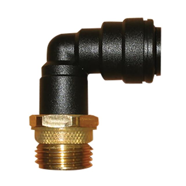 JG 1/2 Brass Male Adapter with 12mm Plastic Elbow