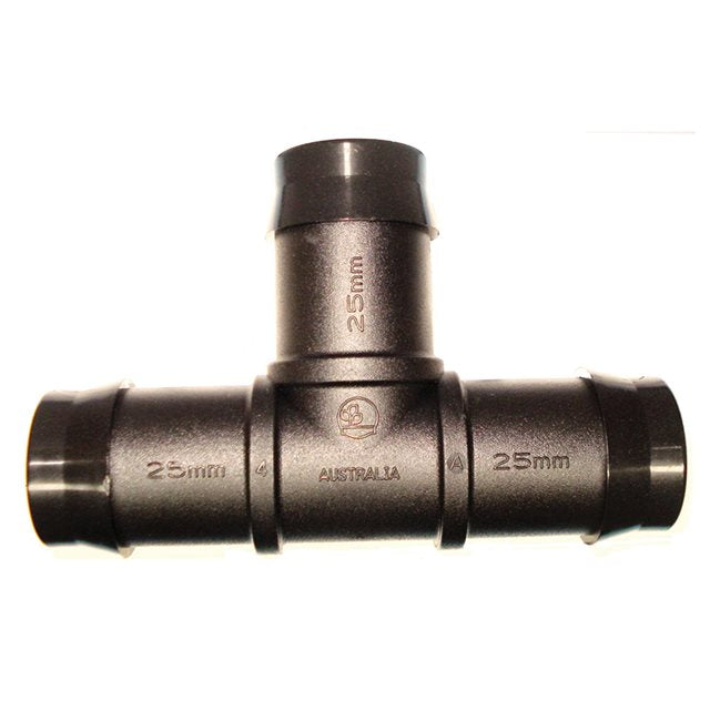 Plastic Barbed Tee 25mm