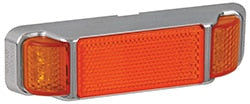 38 Series Chrome Marker Lamps with inbuilt Reflector 135mm x 38mm x 22mm