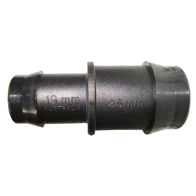 Plastic Barbed Reducing Joiner 25mm x 19mm