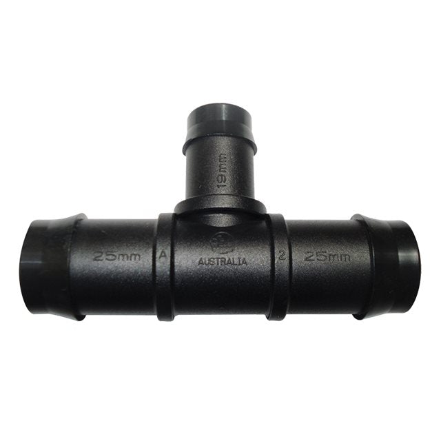 25mm Barbed x 19mm Branch Tee