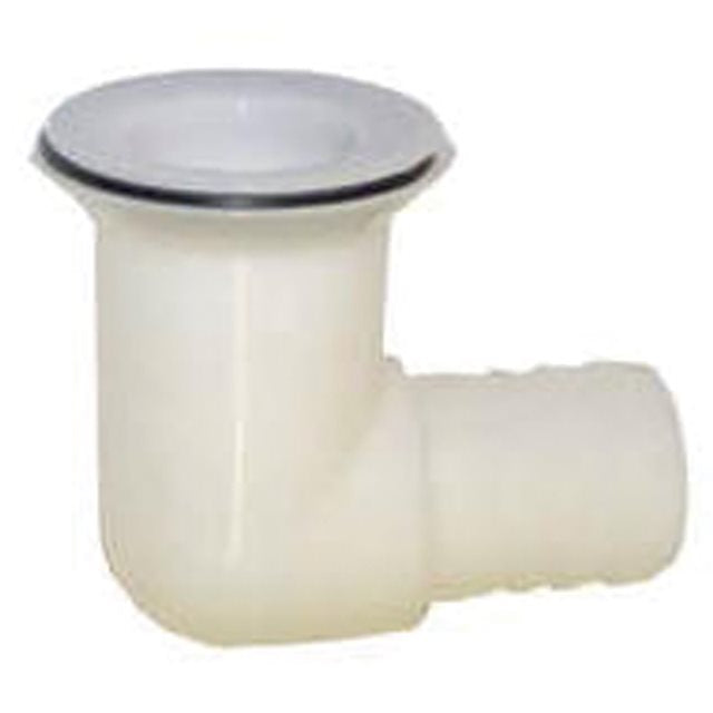 Waste Outlet 25mm 90D White