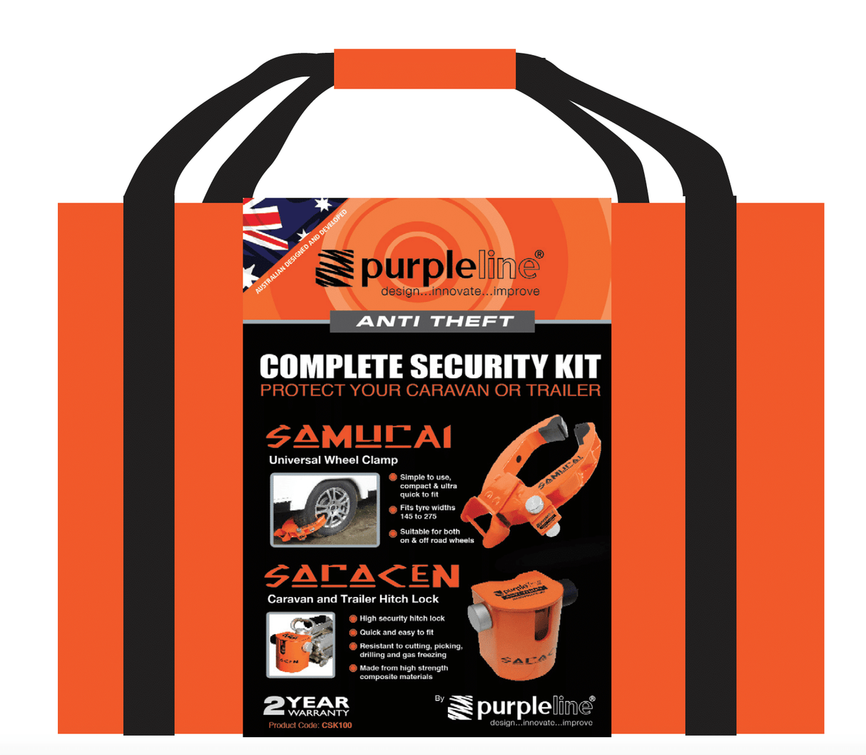 Purpleline Anti Theft Complete Security Kit