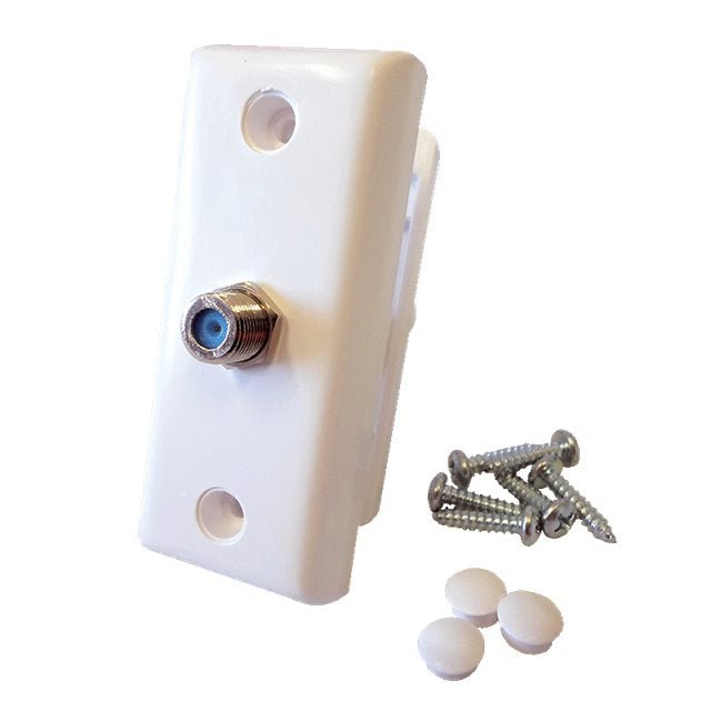 Thru-Van-Wall Coax Cable Connection