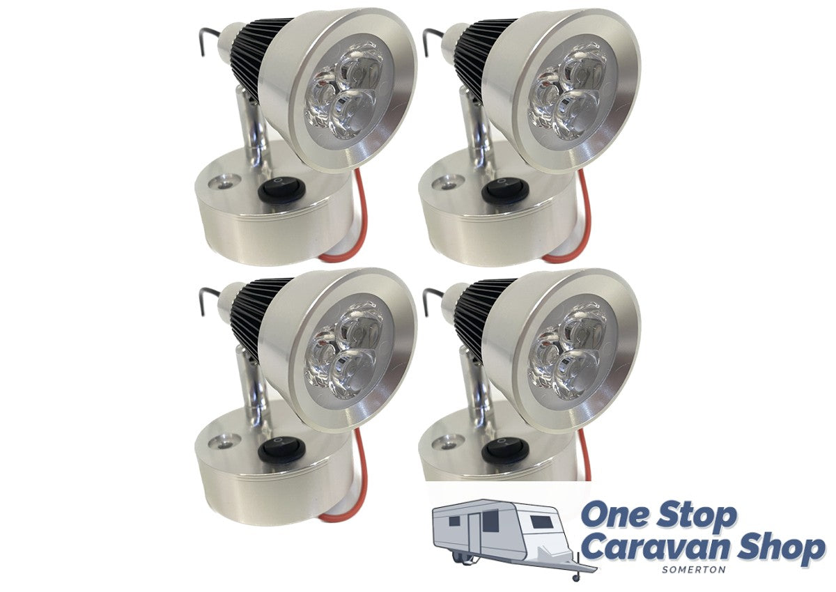 4x Tech RV Reading Light DC12V