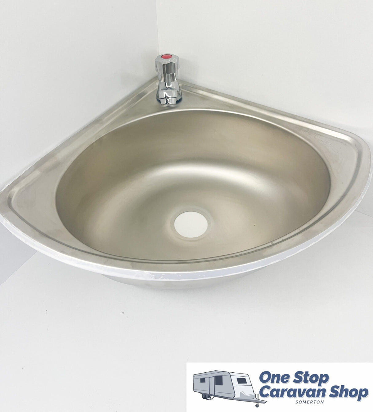 Caravan Corner Sink & Single Cold Tap