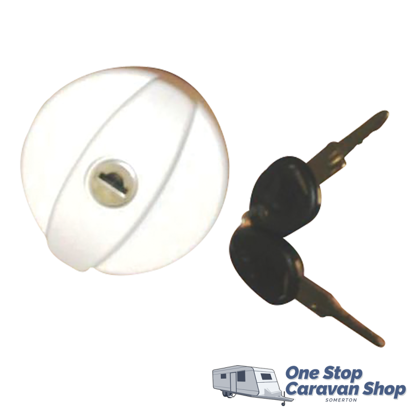 Spare Cap & Keys for Lockable Water Filler (White)