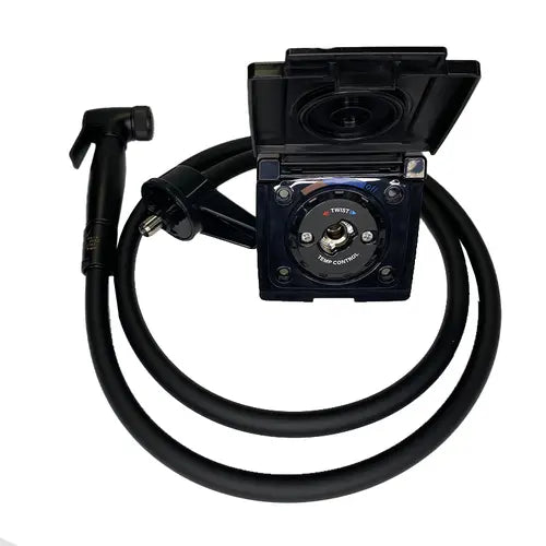 COAST RV Non WaterMarked External Camper Shower Point | Black with 1.5Mtr Hose