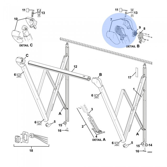 Carefree Altitude White Motor Cover Kit