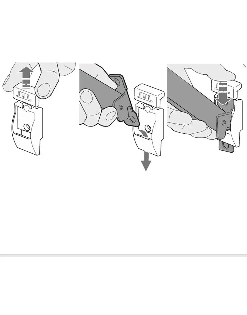 FIAMMA LEG WALL BRACKET KIT PLASTIC FOR F45 AWN DEEP BLACK. 98655H176