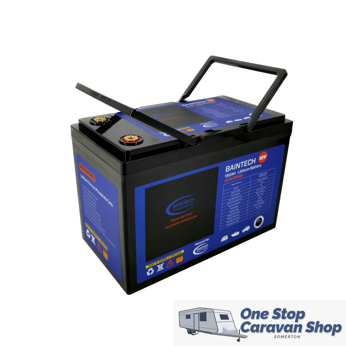 Baintech 12V 150AH Deep Cycle Lithium Battery with Bluetooth