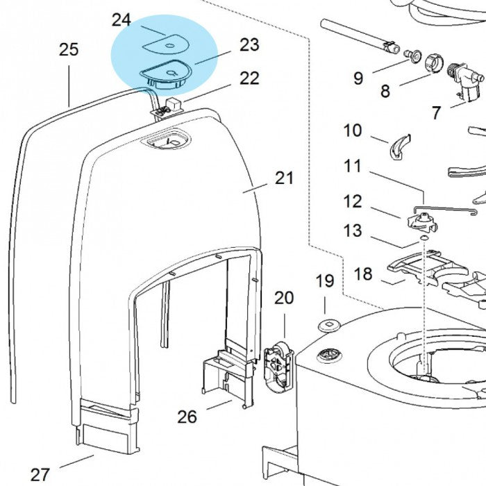 Control Panel - Suit Thetford C223CS Toilets