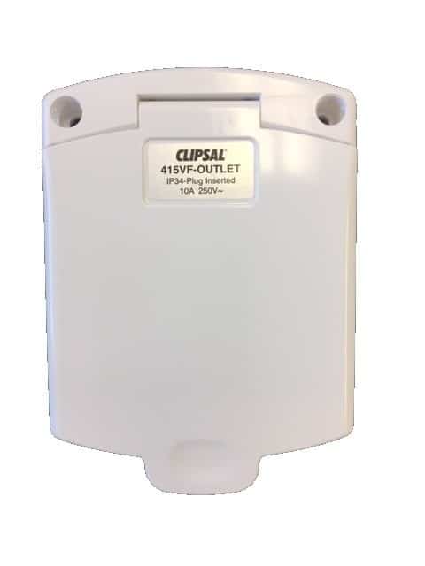 Clipsal White External 10amp Power Outlet (3 Pin)