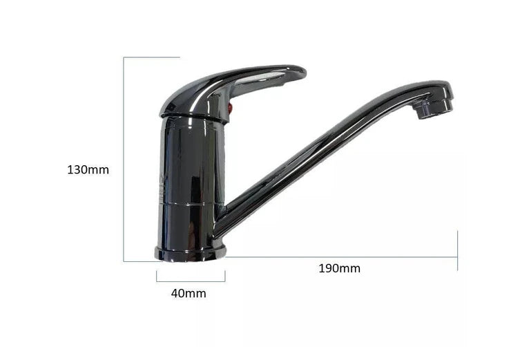 Coast Chrome Flick Mixer Tap 190mm Spout