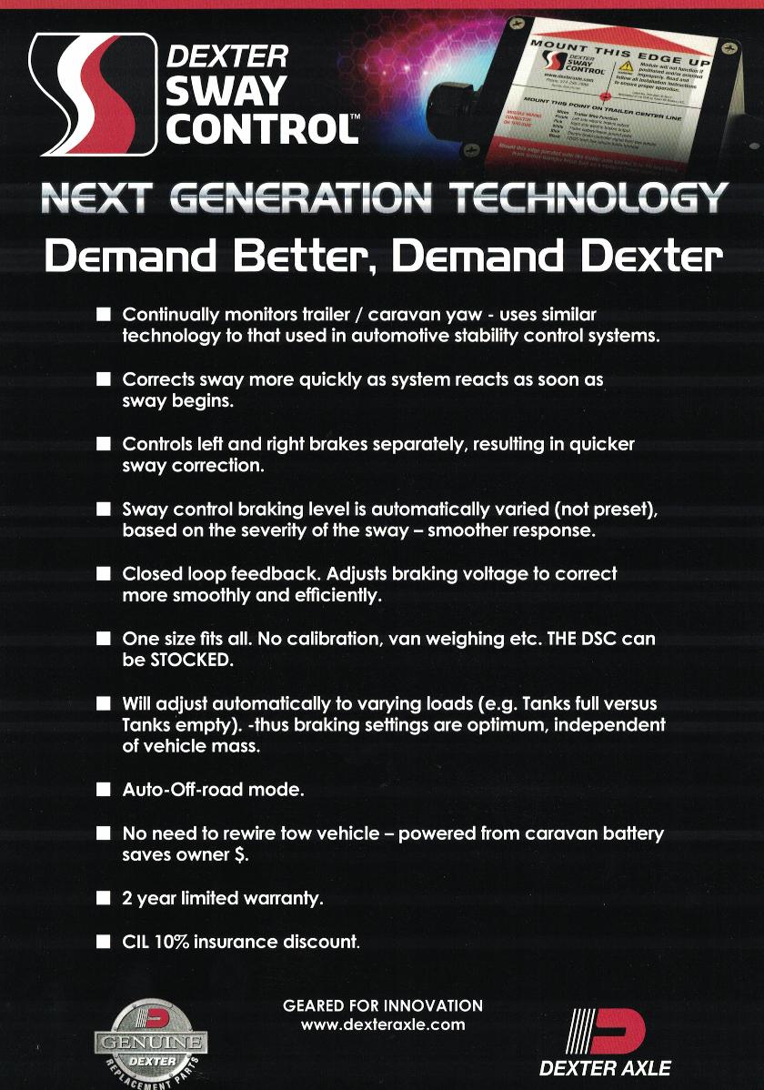 Dexter Sway Control including installation