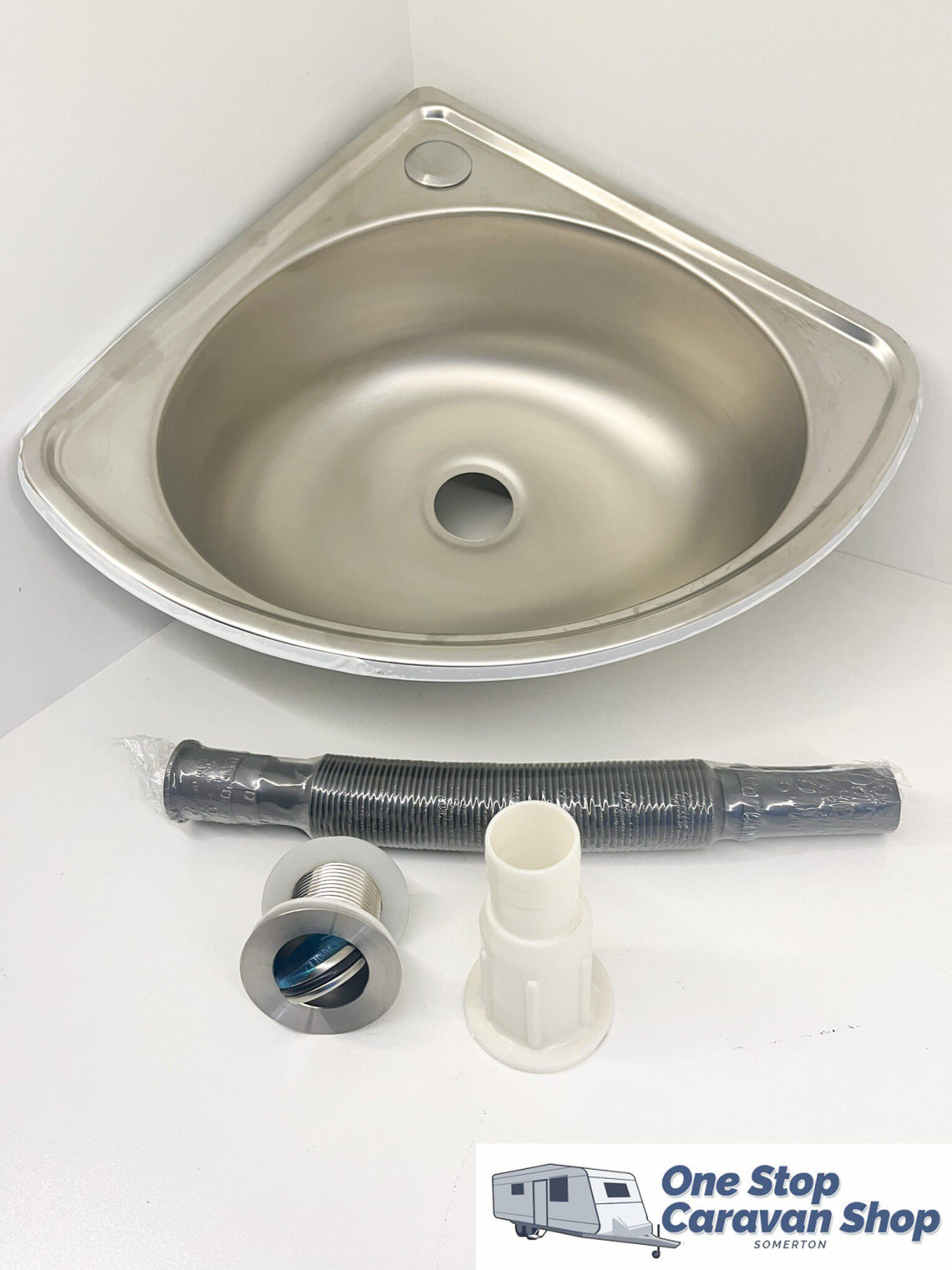 Caravan Corner Sink & Single Cold Tap