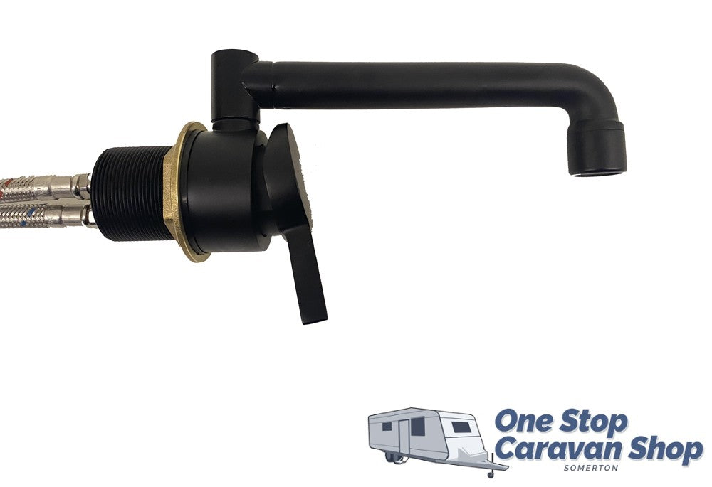 Black Fold Down Mixer Tap