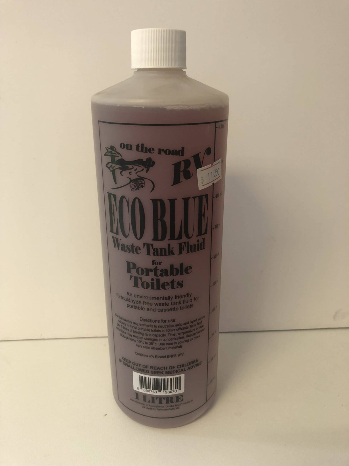 RV Eco Blue Waste Tank Fluid for portable Toilets