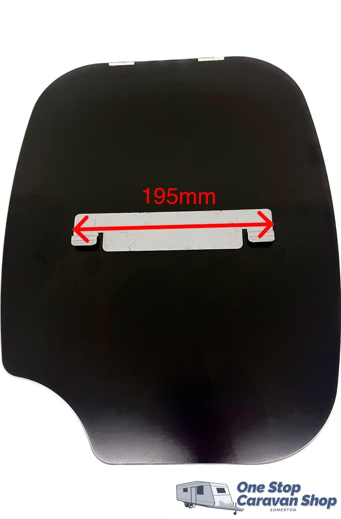 SSPA1764: Thetford Glass lid with bracket suit Argent Bowl-Solid Black