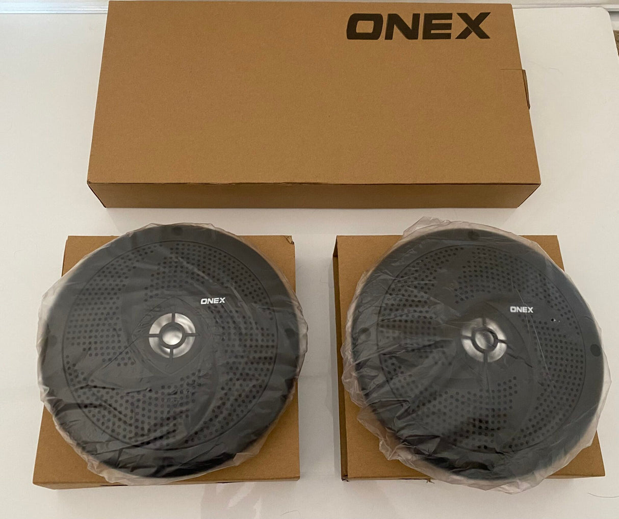 Black 6.5"Dual Full Range Low Profile Marine Speakers - Pair