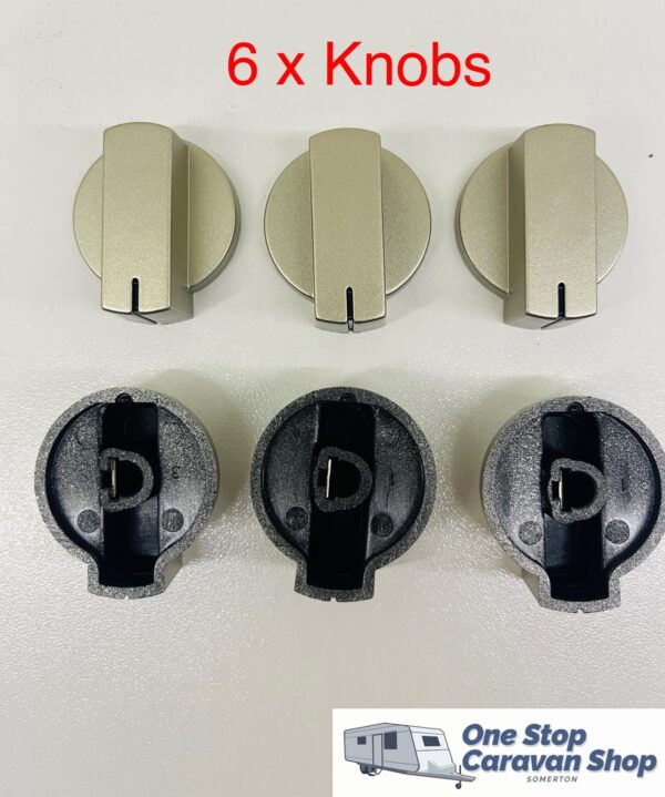 Thetford Spinflo/Caprice Straight Knobs Matt Nickle - SSPA0901.MNK - PACK OF 6