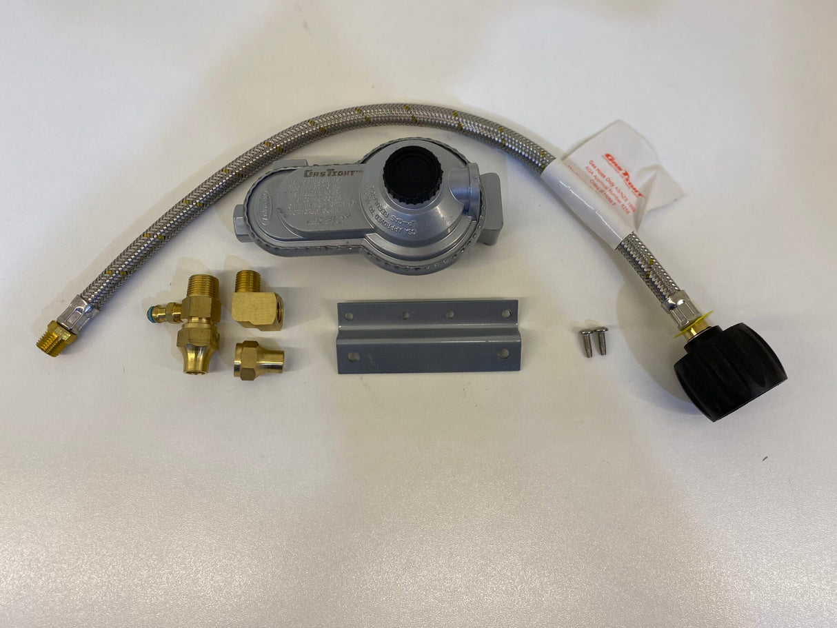 Single Flexi Pigtail Caravan Gas Regulator Kit LCC27