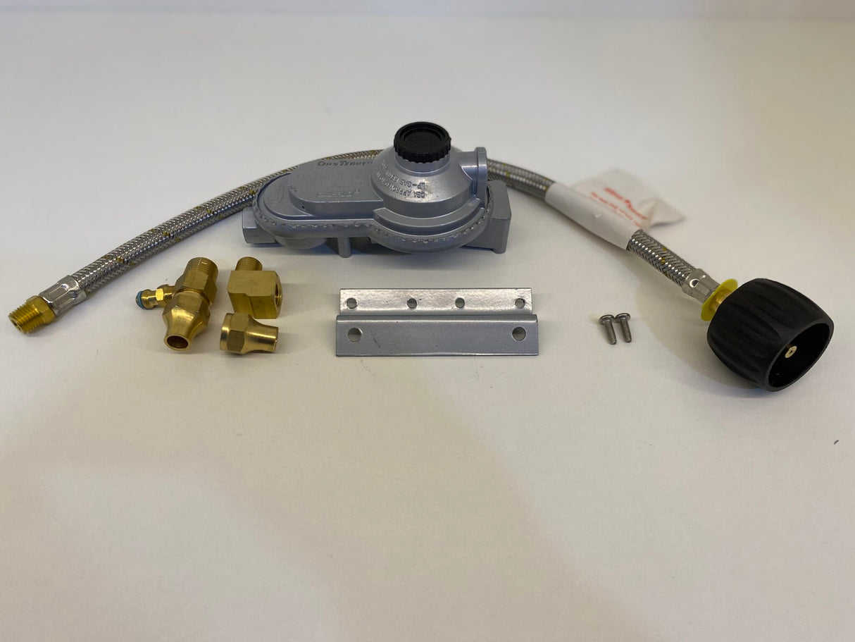 Single Flexi Pigtail Caravan Gas Regulator Kit LCC27