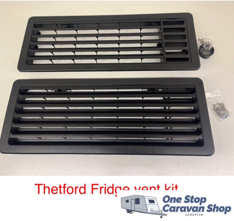 Thetford Fridge vent kit Top & Bottom- Black