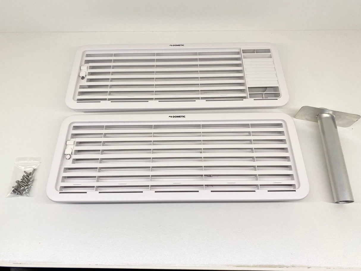White Dometic Fridge Vent Kit