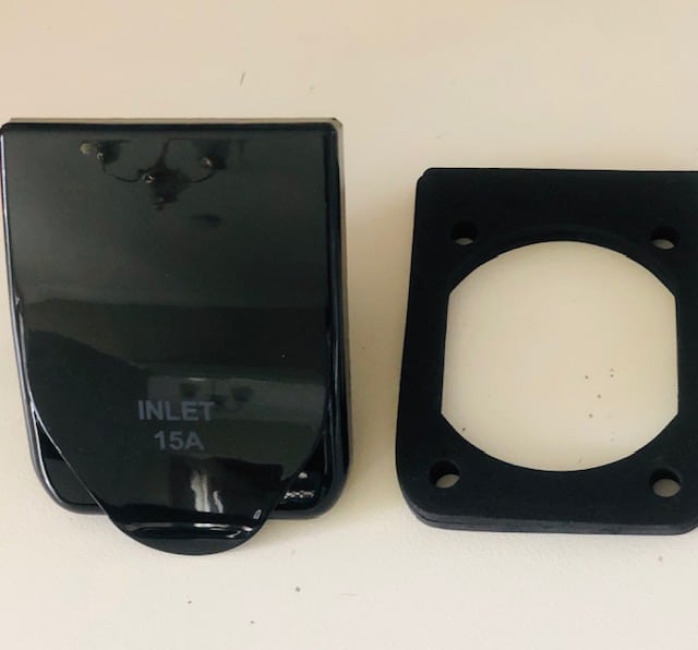 Black Weatherproof 15A INLET
