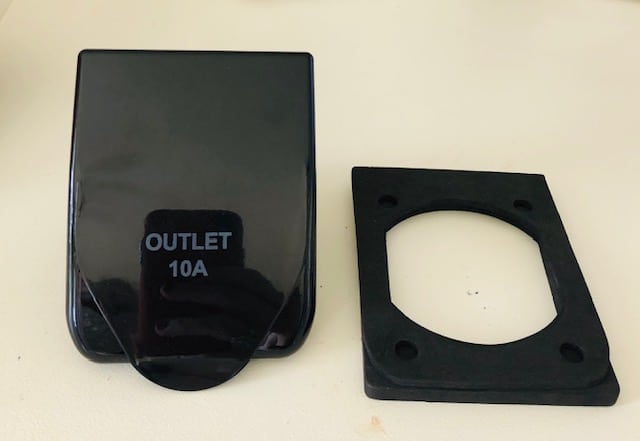 Black Weatherproof 10A OUTLET