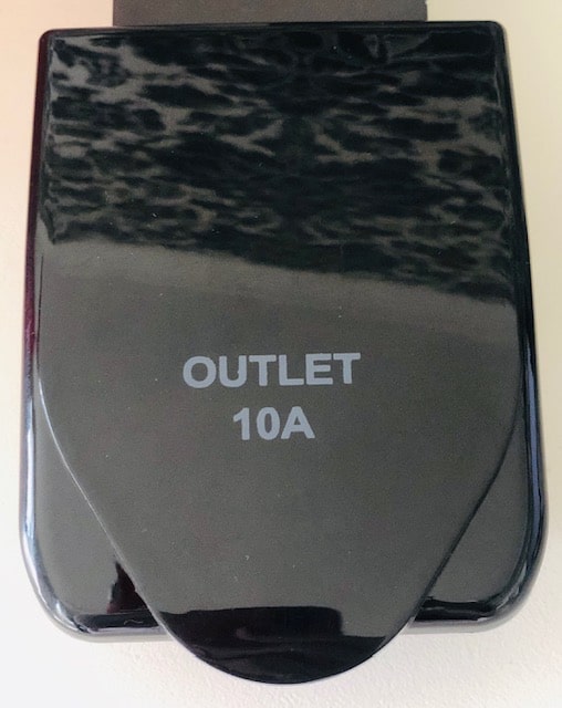 Black Weatherproof 10A OUTLET