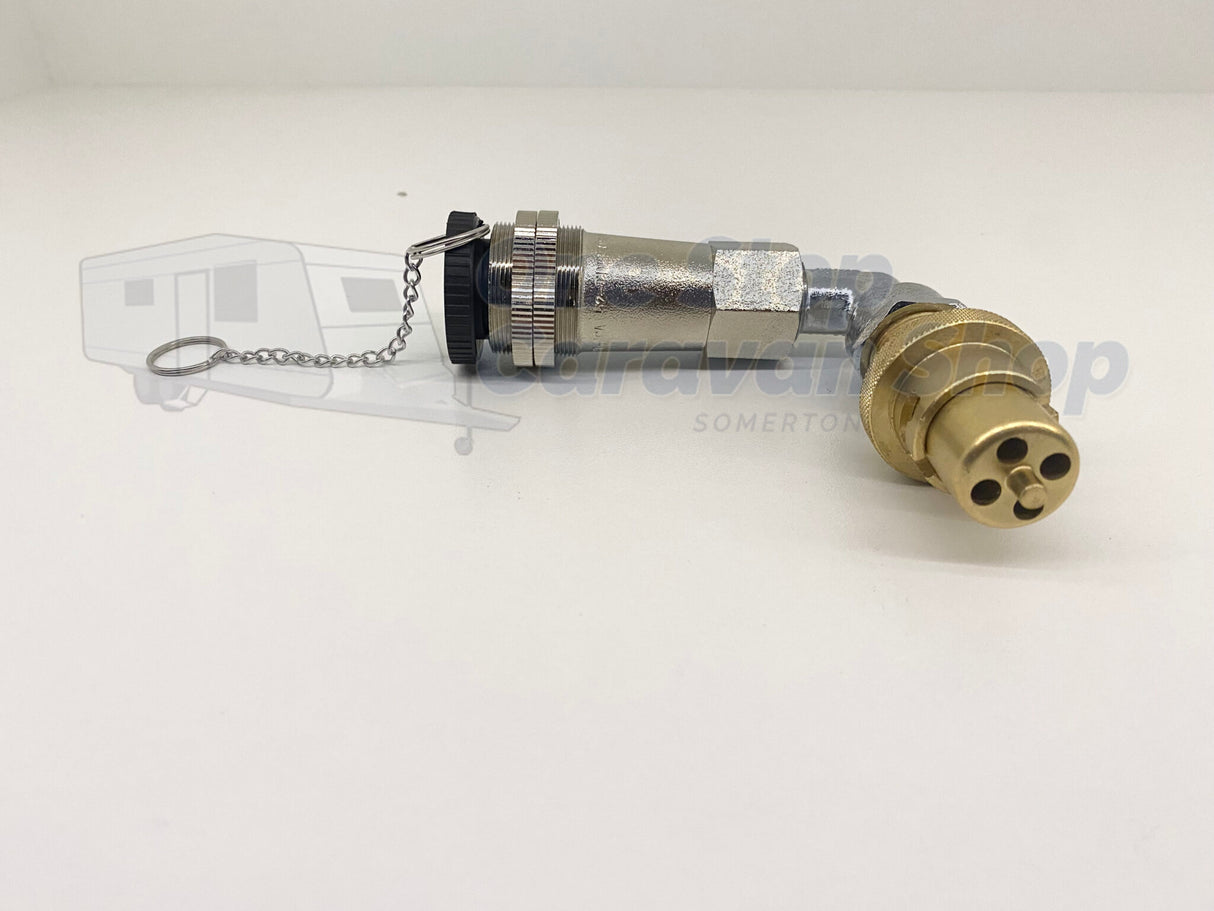 Single BAYONET ELBOW to SINGLE Bayonet Adapter