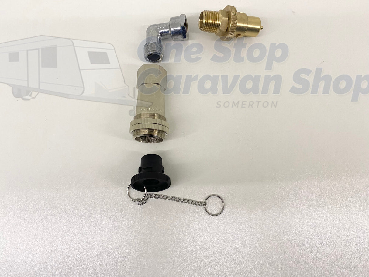 Single BAYONET ELBOW to SINGLE Bayonet Adapter