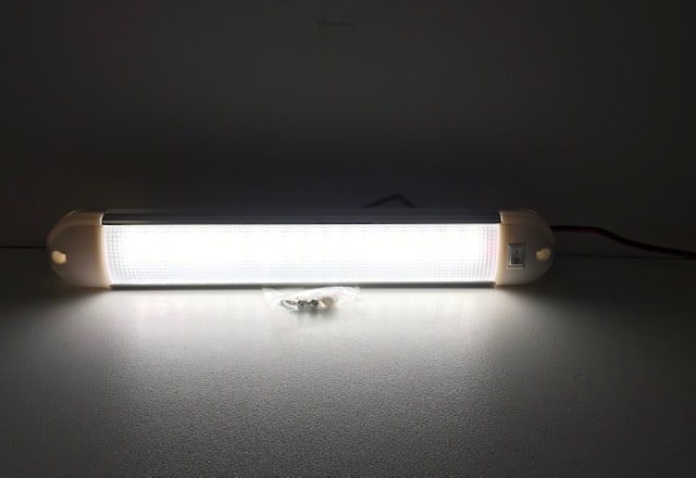 LED Interior strip light with on/off switch 260mm 12v - White