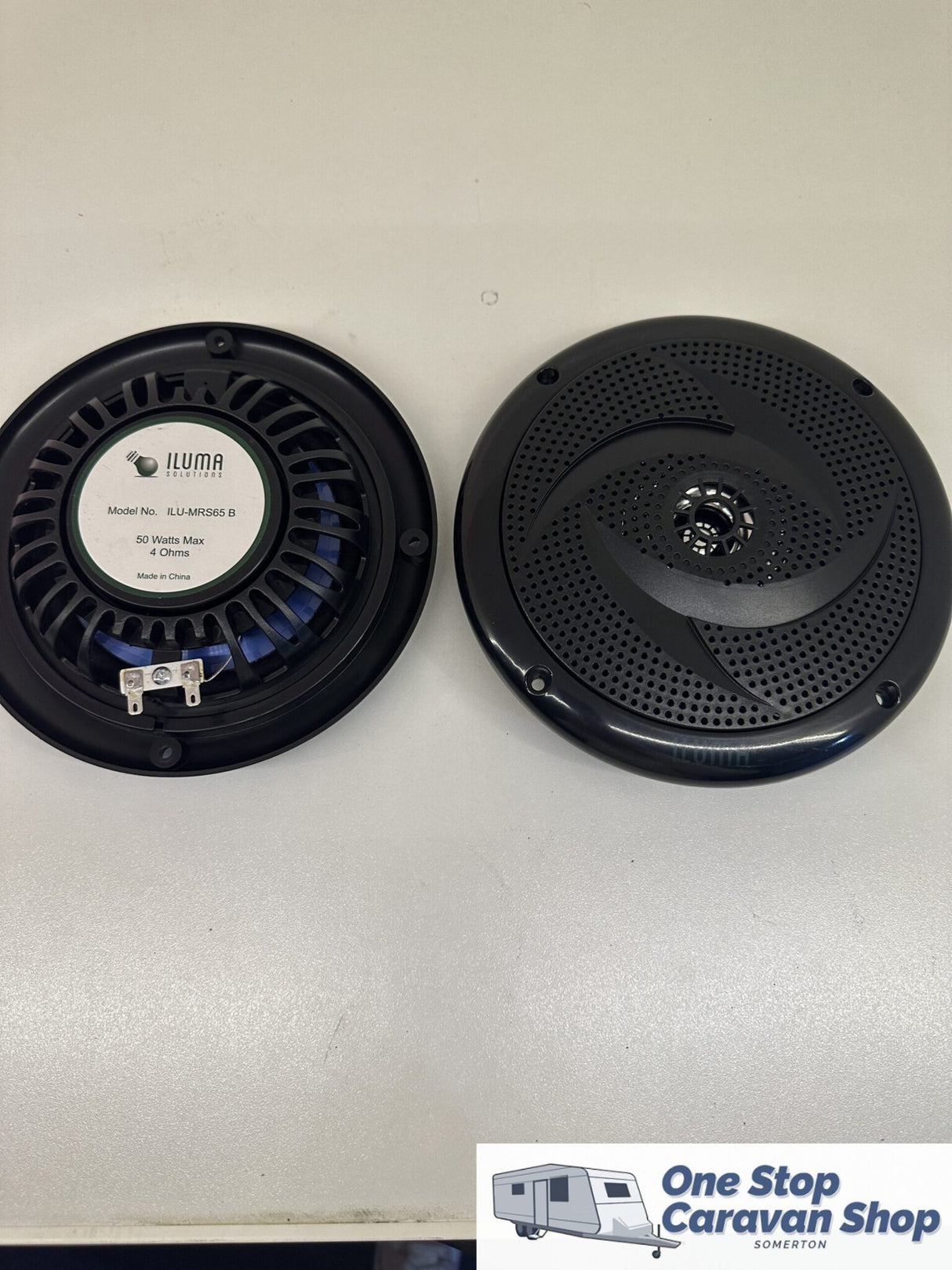 ILUMA 6.5" Dual Cone Ultra Slim Marine Speaker (Black)