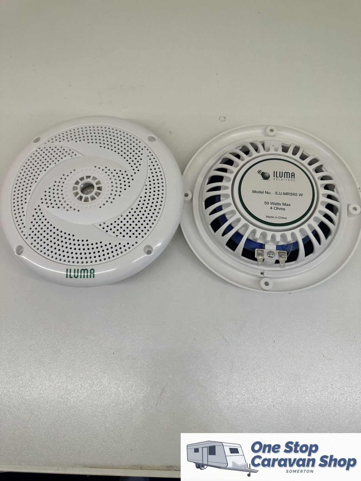 ILUMA 6.5" Dual Cone Ultra Slim Marine Speaker (White)