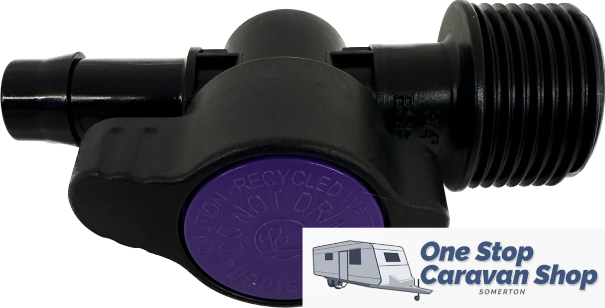 Antelco 13mm x 3/4 BSPM Purple Back Valve